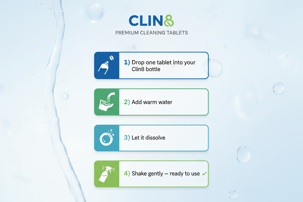 CLIN8 how to use instructions 9:16