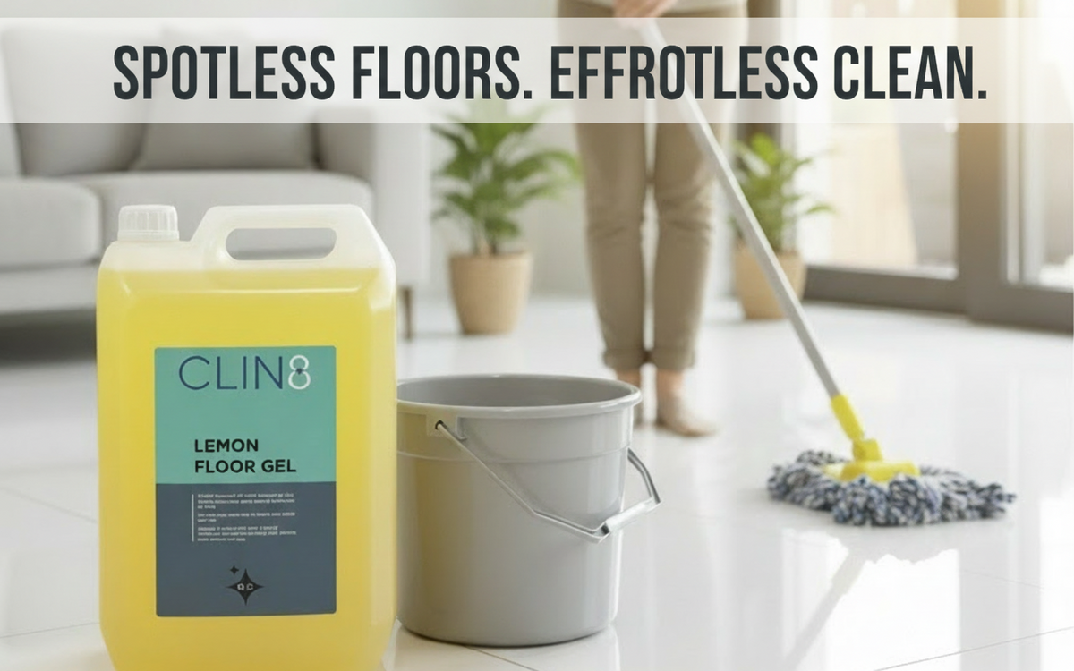 CLIN8 Lemon Floor Gel Banner