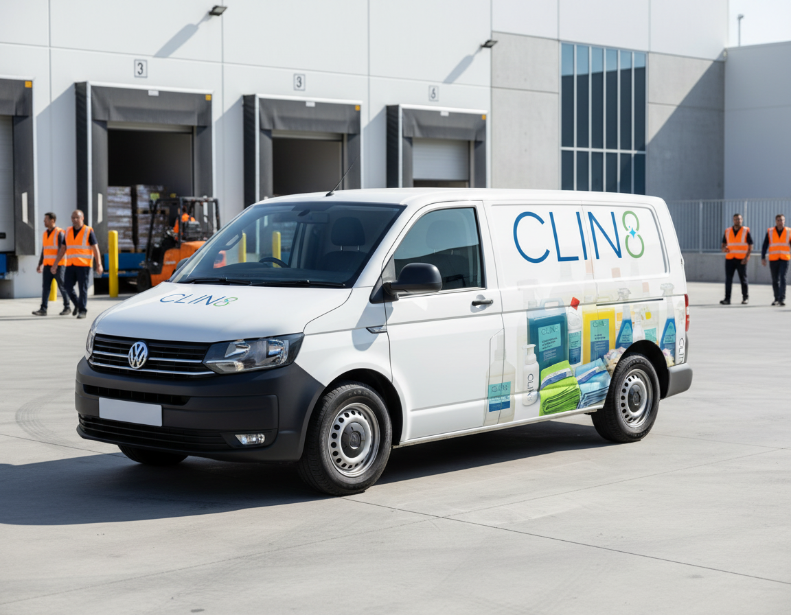 CLIN8 Premium Delivery Van with Workers