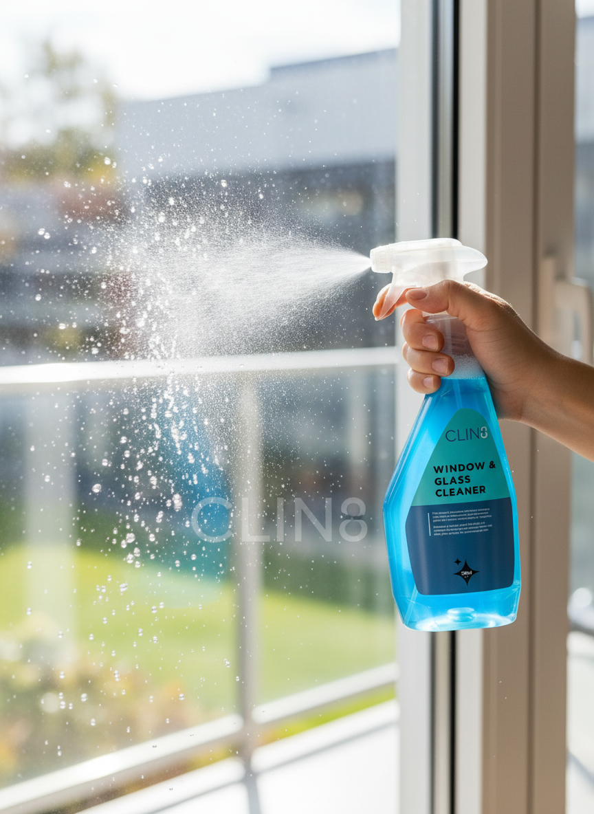 Dynamic carousel with hand and spray bottle